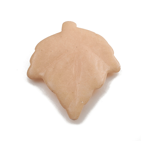 

PandaHall Autumn Theme Natural Pink Aventurine Pendants, Maple Leaf, 45~55x41~46x6~7mm, Hole: 0.8mm Pink Aventurine Leaf