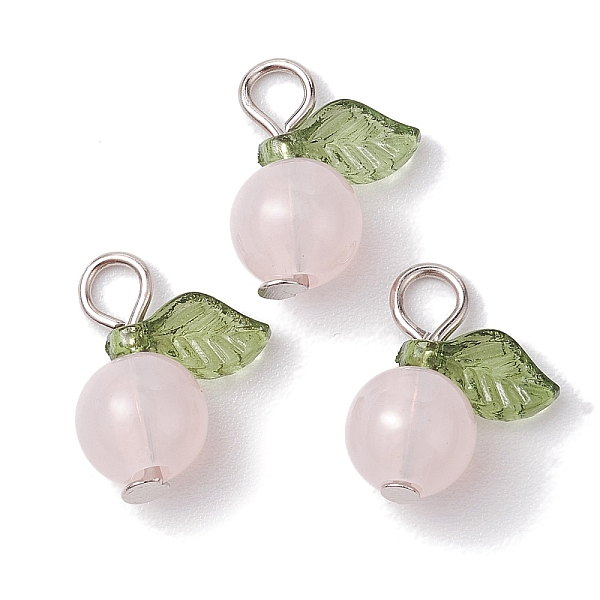 

PandaHall Acrylic Pendants, with Iron Flat Head Pins, Fruit Charms, Pink, 15x11.5x7.5mm, Hole: 2mm Iron+Acrylic Fruit Pink