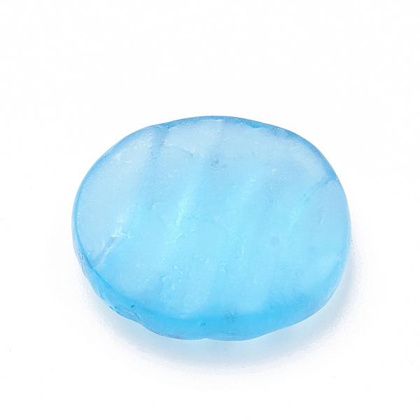 

PandaHall Resin Cabochons, Oval, Sky Blue, 19x16x5mm Resin Oval Blue