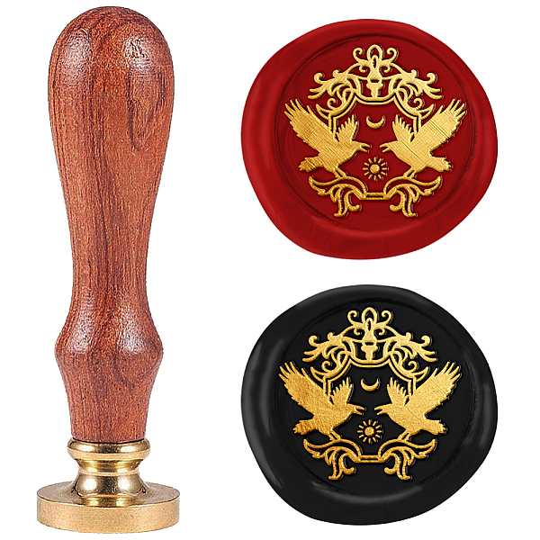 

PandaHall Wax Seal Stamp Set, Sealing Wax Stamp Solid Brass Head, Wood Handle Retro Brass Stamp Kit Removable, for Envelopes Invitations...