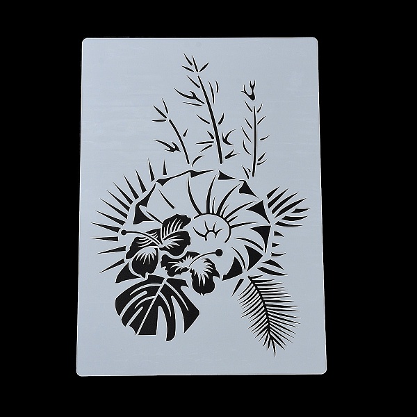 

PandaHall Plastic Hollow Out Drawing Painting Stencils Templates, for Painting on Scrapbook Fabric Tiles Floor Furniture Wood, Leaf..., White