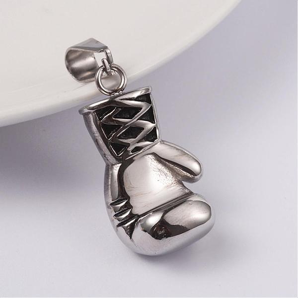 

PandaHall 316 Surgical Stainless Steel Pendants, Boxing Gloves, Gym Charms, Antique Silver, 30x15x12mm, Hole: 5x8mm 316 Surgical Stainless...