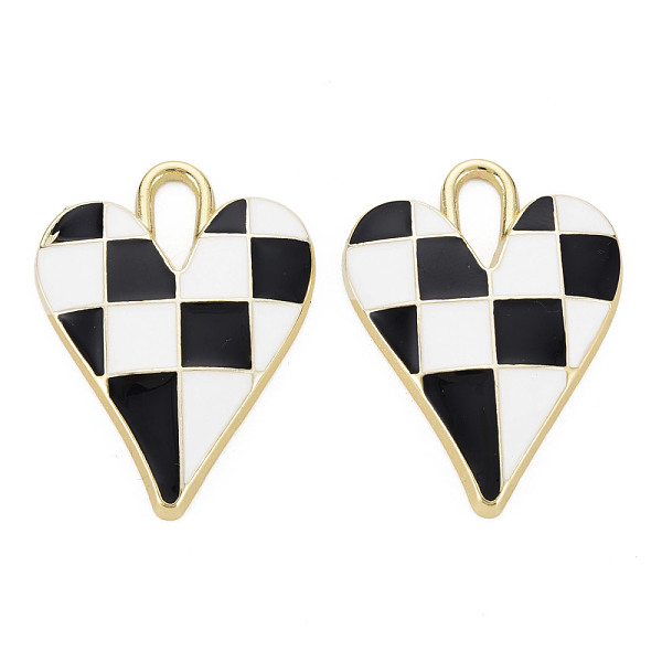

PandaHall Rack Plating Alloy Enamel Pendants, Cadmium Free & Nickel Free & Lead Free, Heart, Light Gold, Wheat, 34.5x25.5x4mm, Hole: 3.5mm..., Orange