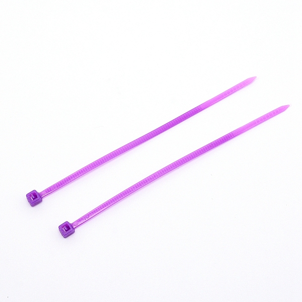 

PandaHall Plastic Cable Ties, Tie Wraps, Zip Ties, Purple, 100x4.5x3.5mm, 100pcs/bag Plastic Purple