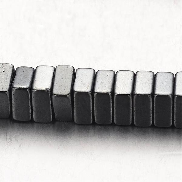 

PandaHall Non-magnetic Synthetic Hematite Bead Strands, Square Heishi Beads, Original Color, 6x6x3mm, Hole: 1mm, about 136pcs/strand, 15.7...