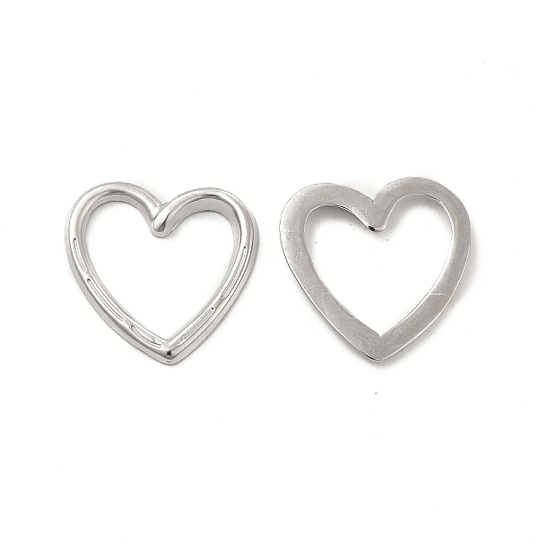 

PandaHall 304 Stainless Steel Linking Ring, Textured, Heart, Stainless Steel Color, 15.5x15.5x1.5mm, Inner Diameter: 12.5x12mm 304 Stainless...