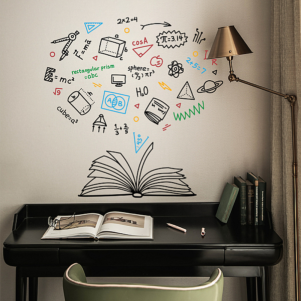 

PandaHall PVC Wall Stickers, for Wall Decoration, Book, 800x390mm PVC Book