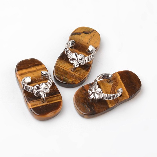 Slippers Natural & Synthetic Mixed Stone Pendants
