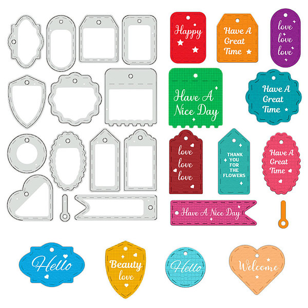 

PandaHall Carbon Steel Cutting Dies Stencils, for DIY Scrapbooking, Photo Album, Decorative Embossing Paper Card, Stainless Steel Color...