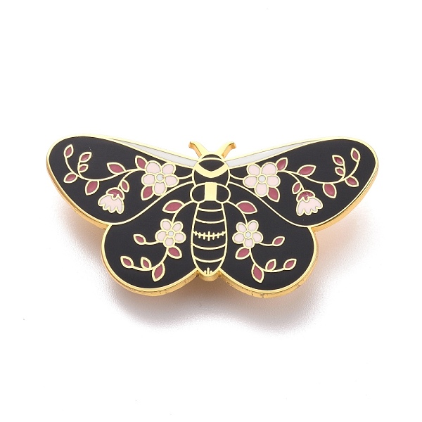 

PandaHall Butterfly with Flower Enamel Pin, Exquisite Alloy Enamel Brooch for Backpack Clothes, Golden, Medium Purple, 22x45x8.5mm, Pin...