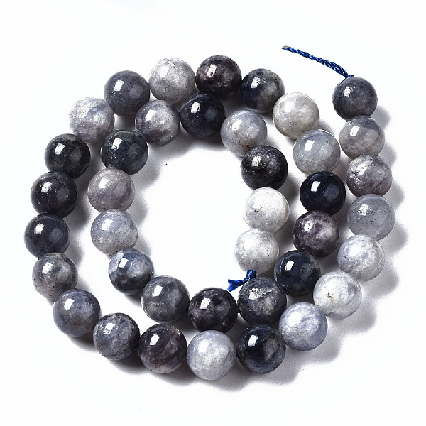 

PandaHall Natural Iolite Beads Strands, Round, 10mm, Hole: 0.8mm, about 39~40pcs/strand, 15.35 inch~15.75 inch(39~40cm) Iolite Round