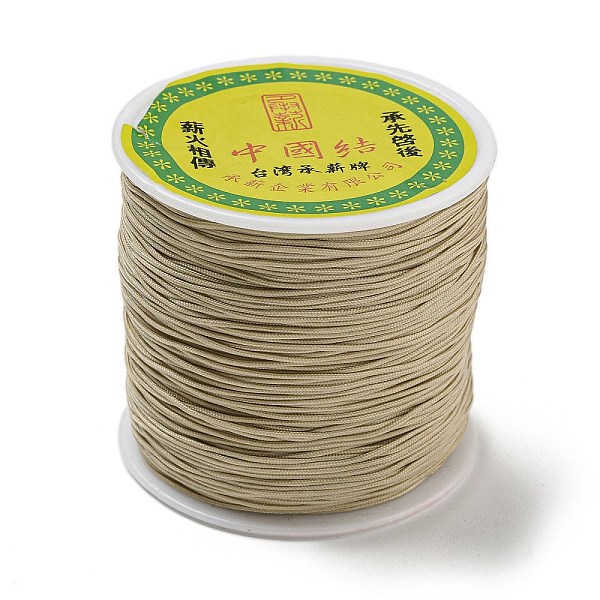 

PandaHall Nylon Thread, Nylon String, Chinese Knotting Cord, for Beading Jewelry Making, Beige, 0.8mm, about 109.36 yards(100m)/roll Nylon..., Yellow