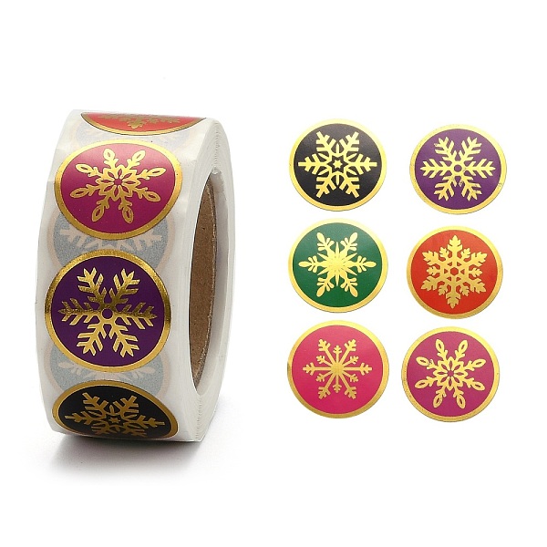 

PandaHall Christmas Roll Stickers, 6 Different Designs Decorative Sealing Stickers, for Christmas Party Favors, Holiday Decorations..., Multicolor
