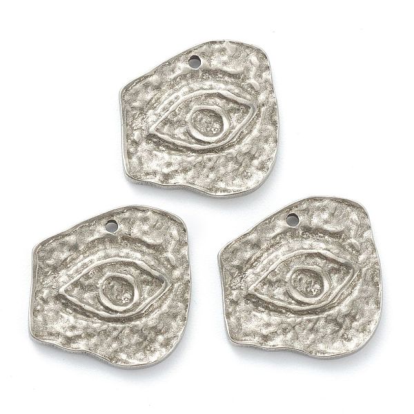 

PandaHall 304 Stainless Steel Pendants, Eye, Stainless Steel Color, 16x15.5x2mm, Hole: 1mm 304 Stainless Steel Eye