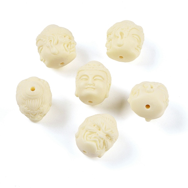 

PandaHall Synthetic Shell & Resin Beads, Buddha Head, Beige, 26x20.5x23.5mm, Hole: 2mm Other Sea Shell Others Yellow