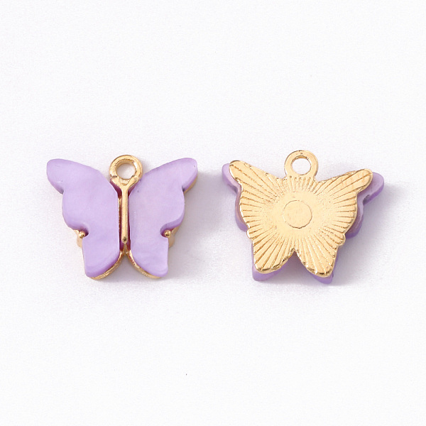 Alloy Acrylic Pendants