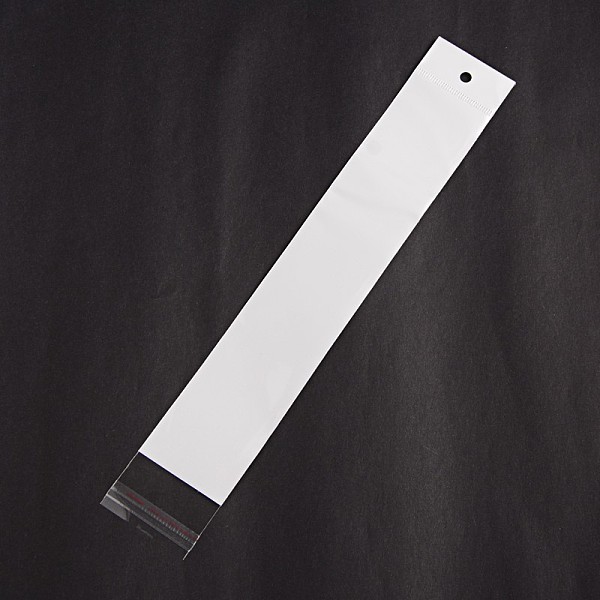 

PandaHall Rectangle OPP Cellophane Bags, White, 29x4.5cm, Unilateral Thickness: 0.035mm, Inner Measure: 23.5x4.5cm, Hole: 6mm OPP Cellophane...