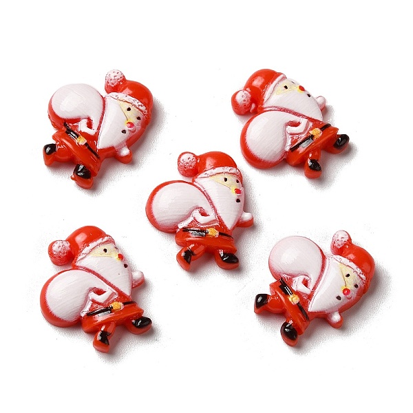 

PandaHall Christmas Opaque Resin Cabochons, Santa Claus, Red, 20.5x18x5mm Resin Santa Claus Red