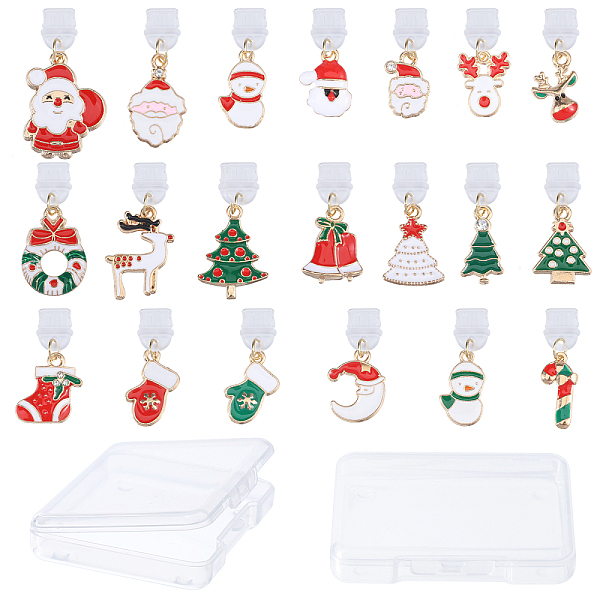 クリスマステーマのプラスチック製携帯用防塵プラグ