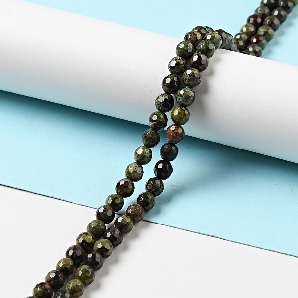 

PandaHall Natural Dragon Blood Beads Strands, Faceted(128 Facets), Round, 6.5mm, Hole: 1mm, about 59~65pcs/strand, 13.78~14.96 inch(35~38cm)...
