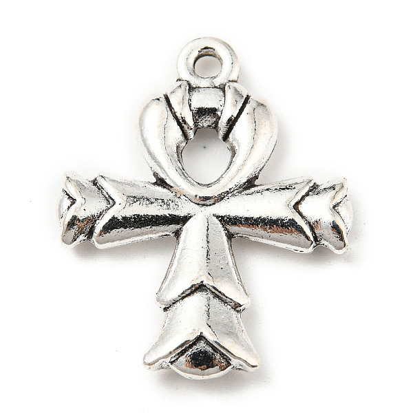 

PandaHall Tibetan Style Alloy Pendants, Cross, Antique Silver, 25x20x3.5mm, Hole: 1.6mm, 177pcs/500g Alloy Cross