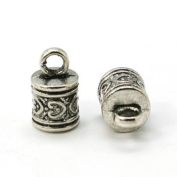 

PandaHall Tibetan Style Alloy Cord Ends, Column, Lead Free & Cadmium Free, Antique Silver, 16x10mm, Hole: 3.5mm, about 350pcs/1000g, Inner...