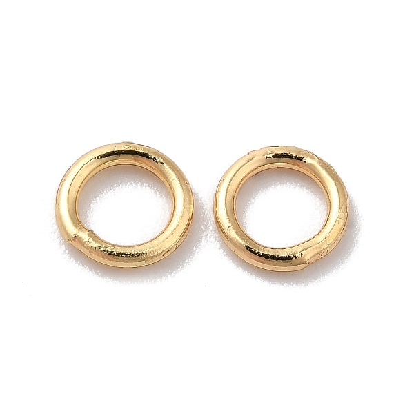 

PandaHall Brass Soldered Jump Rings, Closed Jump Rings, Round Ring, Real 18K Gold Plated, 18 Gauge, 5x1mm, Inner Diameter: 3mm Brass Ring