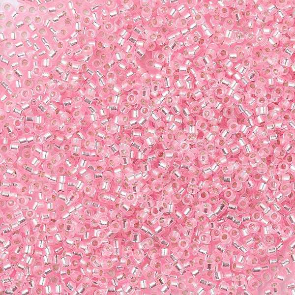 

PandaHall MIYUKI Delica Beads, Cylinder, Japanese Seed Beads, 11/0, (DB1335) Dyed Silver Lined Pink, 1.3x1.6mm, Hole: 0.8mm, about...