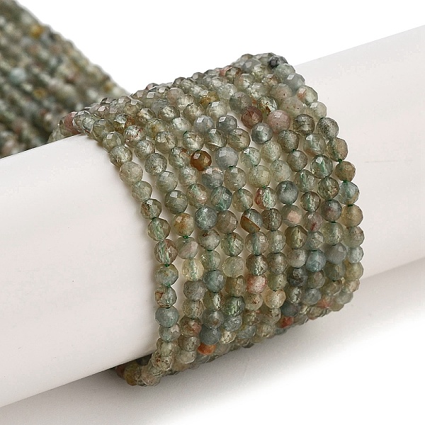 

PandaHall Natural Green Apatite Beads Strands, Faceted, Round, 2.5mm, Hole: 0.5mm, about 157~167pcs/strand, 15.39~16.14 inch(39.1~41cm)...