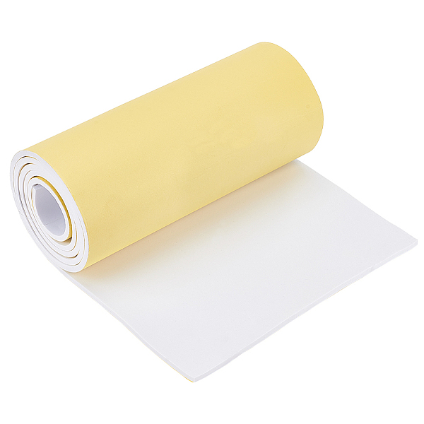 

PandaHall Adhesive EVA Foam Sheets, for Art Supplies, Paper Scrapbooking, Cosplay, Foamie Crafts, White, 1800x298x6mm Foam Rectangle White