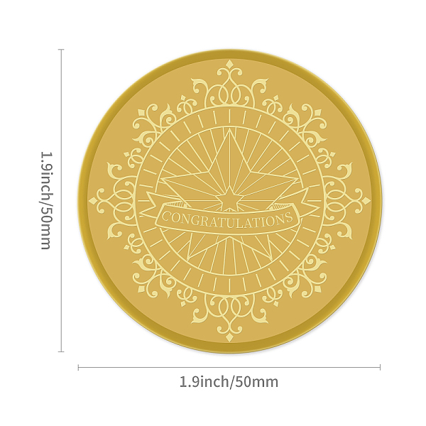 

PandaHall Self Adhesive Gold Foil Embossed Stickers, Medal Decoration Sticker, Star Pattern, 5x5cm Metal Star Gold