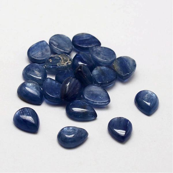 

PandaHall Teardrop Natural Kyanite/Cyanite/Disthene Cabochons, 9x7x3~4mm Other Quartz Teardrop