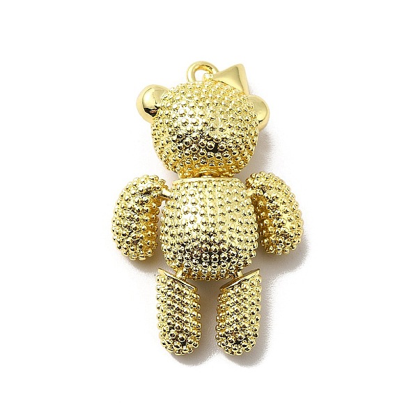 

PandaHall Brass Micro Pave Clear Cubic Zirconia Pendants, Bear, Real 18K Gold Plated, Colorful, 30.5x18.5x10mm Brass+Cubic Zirconia Bear