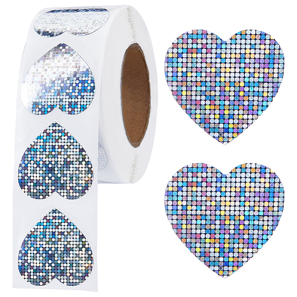 

PandaHall Round Dot Laser Style PVC Decorative Sticker Rolls, Waterproof Decals for Card-Making, Scrapbooking, Diary, Planner, Envelope &...