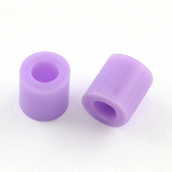 

PandaHall Melty Mini Beads Fuse Beads Refills, Tube, Medium Purple, 3~3.3x2.5~2.6mm, about 24400pcs/305g Plastic Tube Purple