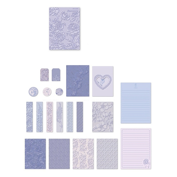 

PandaHall 20Pcs Scrapbook Paper Kit, Including Scrapbook Paper, Envelopes, Greeting Cards, Notes and Stickers, Lavender, 45~195x30~145mm..., Purple