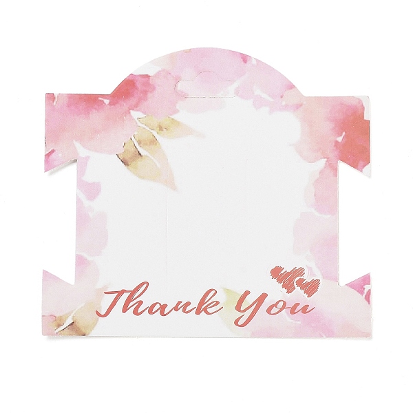 

PandaHall Paper Necklace Display Cards with Hanging Hole, Jewelry Display Card for Necklace Storage, Pink, 9.1x10x0.03cm Paper Pink