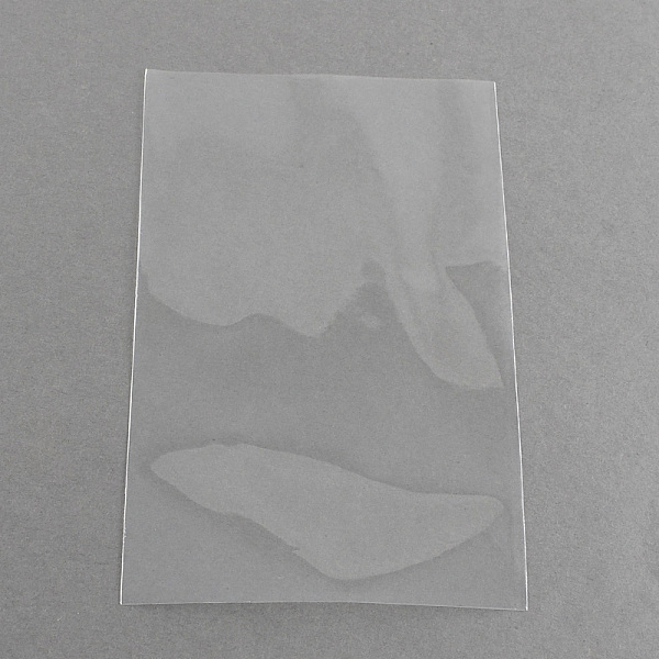 

PandaHall OPP Cellophane Bags, Rectangle, Clear, 12x8cm, Unilateral Thickness: 0.035mm OPP Cellophane Clear