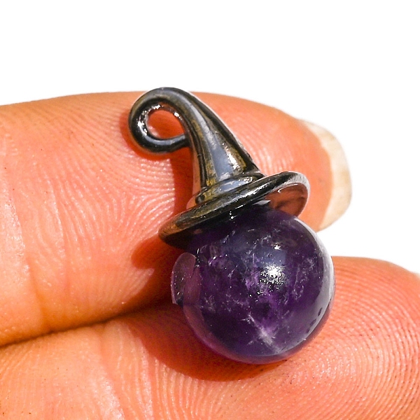 

PandaHall Natural Amethyst Pendants, Hat, 40x10mm Amethyst Hat