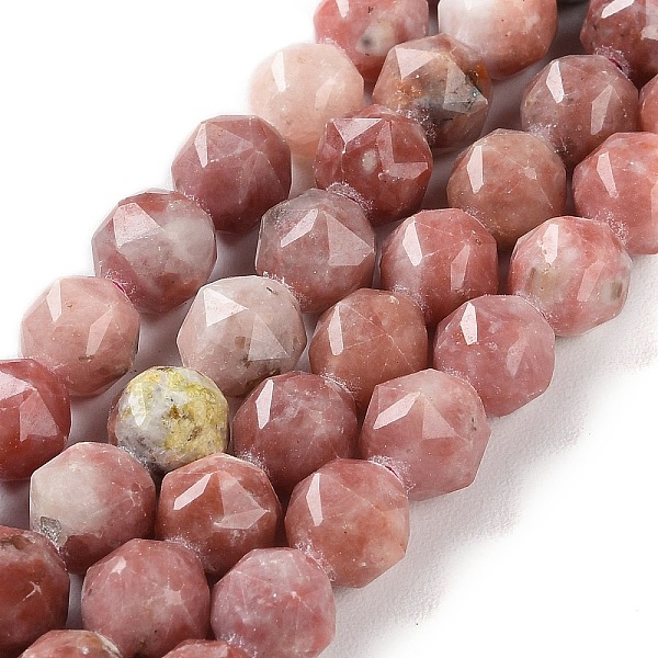 

PandaHall Natural Plum Blossom Jade Beads Strands, Faceted, Double Hearted & Star Cut Beads, 7~8.5x7.5~8mm, Hole: 0.8~1mm, about...