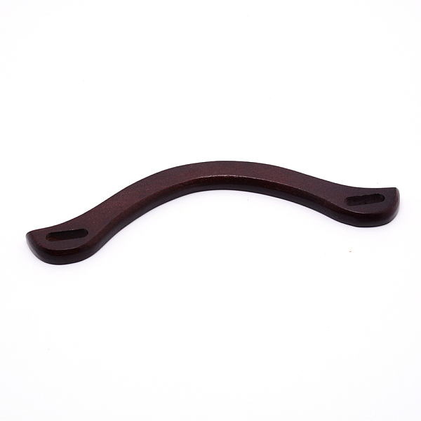 

PandaHall Wooden Bag Hangers, for Purse Making, Coconut Brown, 18.5x5.4x0.8cm, Hole: 20x6mm Wood