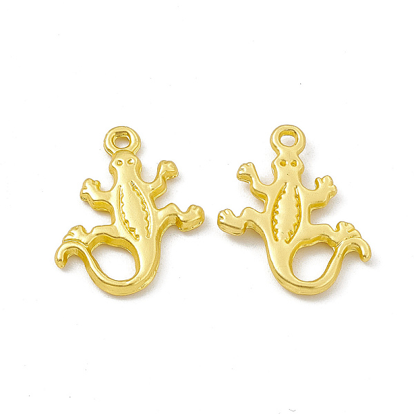 

PandaHall Rack Plating Alloy Pendants, Cadmium Free & Lead Free & Nickle Free, Gecko Charms, Matte Gold Color, 18x15.5x2mm, Hole: 1.2mm...