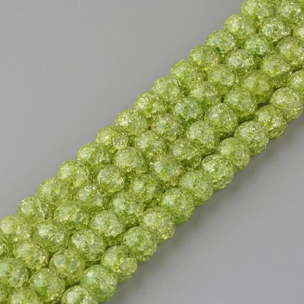 Synthetic Crackle Quartz Beads Strands