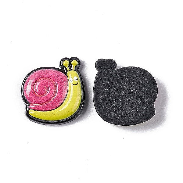 

PandaHall Opaque Resin Cabochons, Snail, Deep Pink, 19x19.5x5mm Resin Snail
