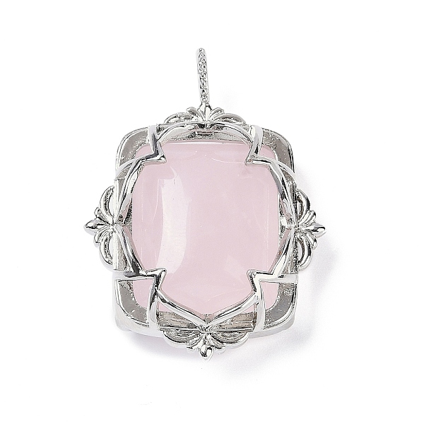 Natural Rose Quartz Pendants
