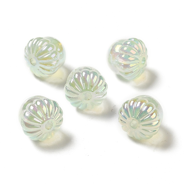

PandaHall UV Plating Rainbow Iridescent Acrylic Beads, Acorn, Honeydew, 14.5x15.5mm, Hole: 3mm Acrylic Food Green
