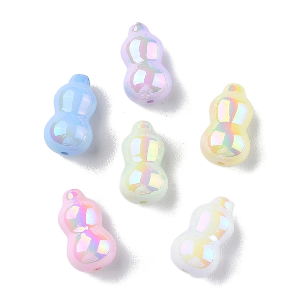 

PandaHall UV Plating Transparent Acrylic Beads, Iridescent, Gourd, Mixed Color, 20.5x12x11.5mm, Hole: 1.6mm Acrylic Bottle Multicolor