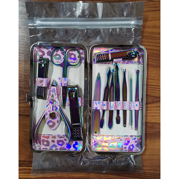

PandaHall Stainless Steel Manicure Tools Sets, with Nail Clipper, Dead Skin Pliers, Eyelash Thinning Shears, Nail File, Double Cuticle...