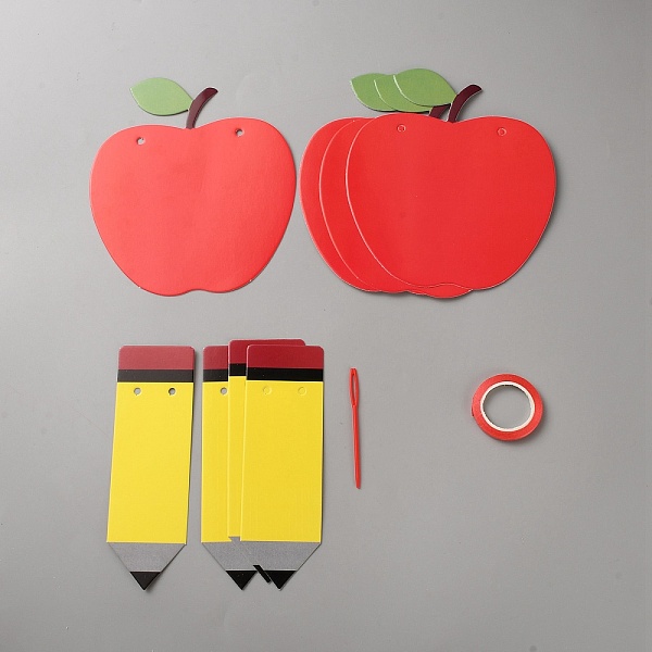 Paper Apple  Pencil Hanging Banners
