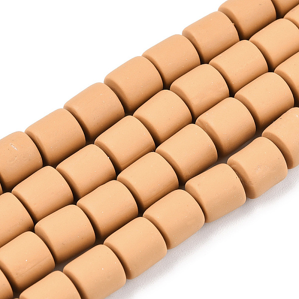 

PandaHall Handmade Polymer Clay Bead Strands, Column, Goldenrod, 6.5x6mm, Hole: 1.2mm, about 61pcs/strand, 15.75 inch(40cm) Polymer Clay..., Gold